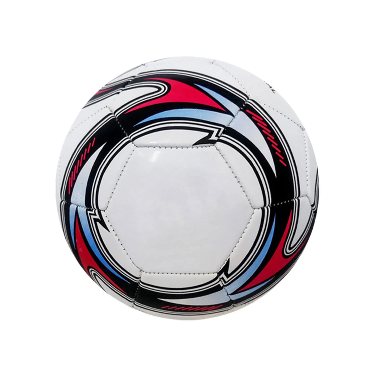 Official Size 5 Training Soccer Ball - Durable Machine-Stitched PVC Football