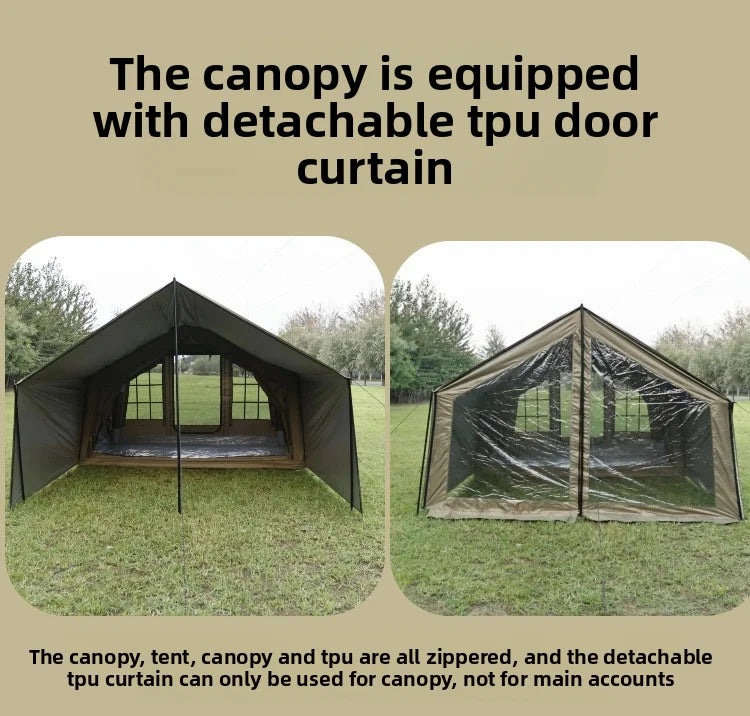 Inflatable Camping Air Tent Portable Outdoor Fabric Large High Quality House Tent 8 Point 2 Square Meters