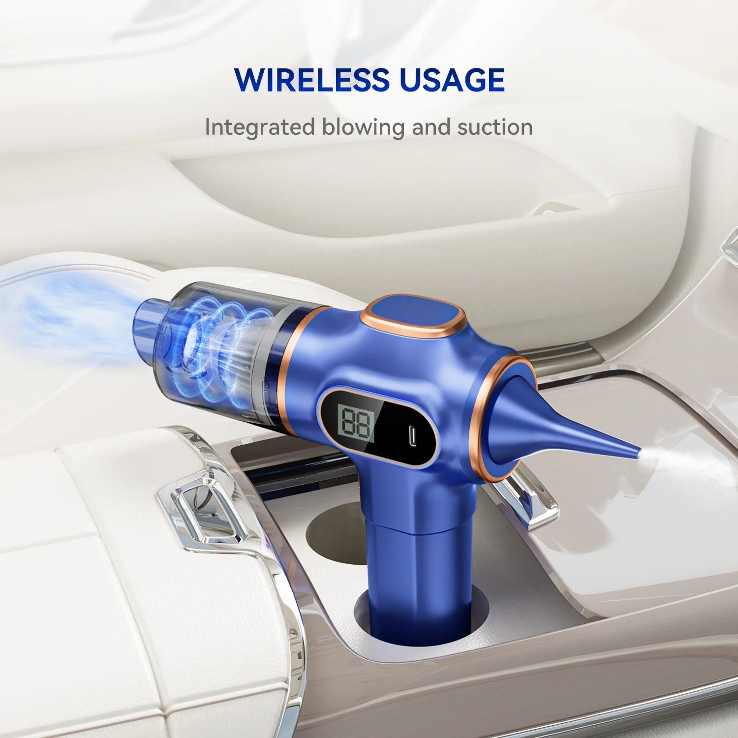 BELIBUY Portable Car Vacuum Cleaner Multifunctional Household Cleaning Machine High-Power Office Strong Carpet Cleaner Machine - trendingshoping.com