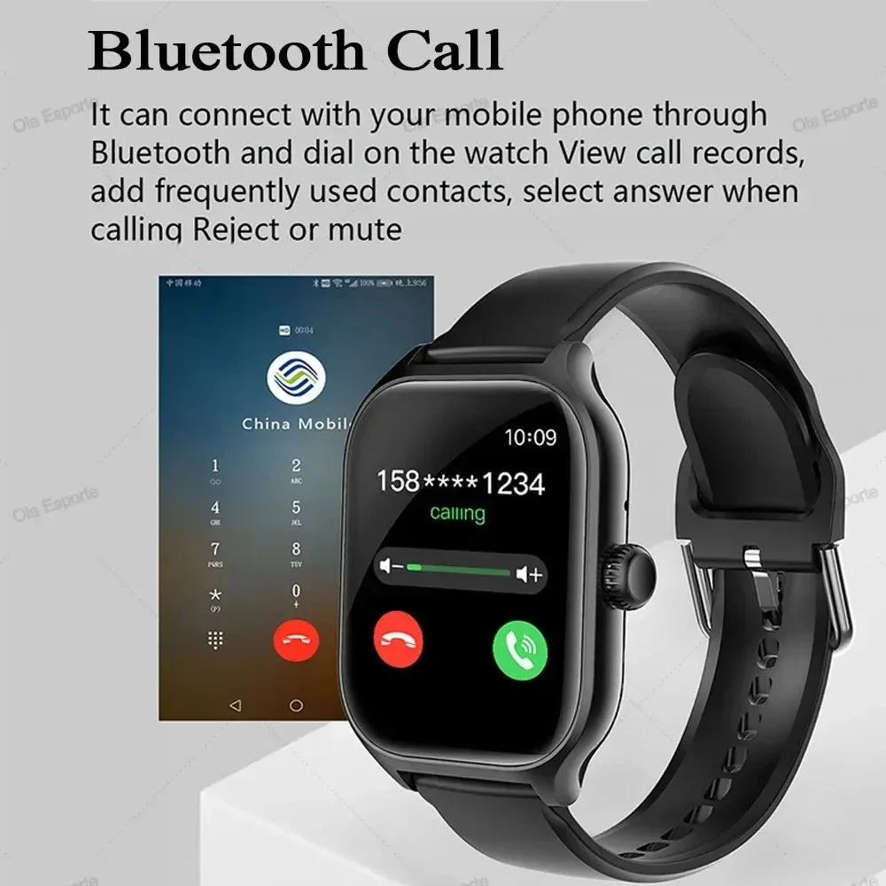 1.83'' Smart Watch for Android & iOS – HD Display, Bluetooth Call, Message Alerts, Music, Sports Modes for Men & Women Gift - trendingshoping.com