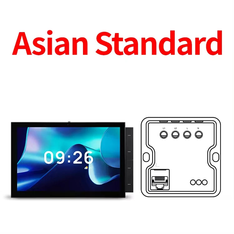 10 Point 1 Inch Tuya Smart Home Control Panel With Zigbee Hub Touch Screen Central Control Switch