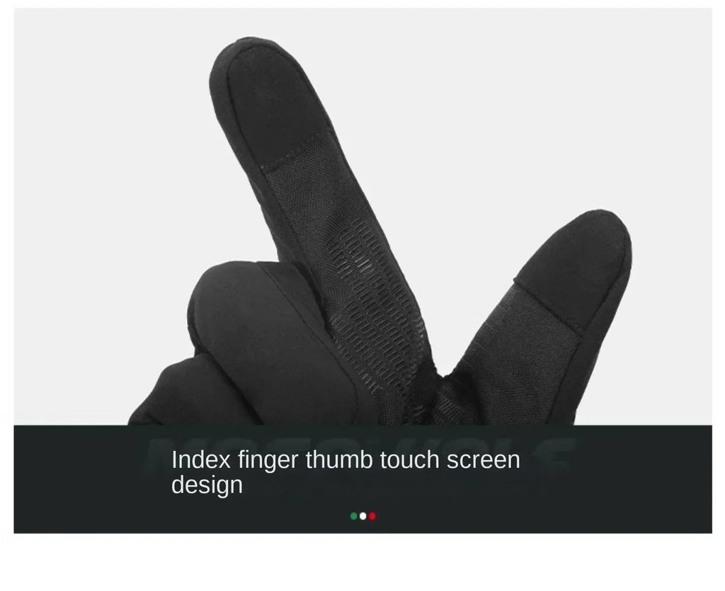 Autumn Winter Motorcycle Riding Gloves Waterproof Rainproof Cover Windproof Warm Motorbiker Racing Rider Accessories Men Women