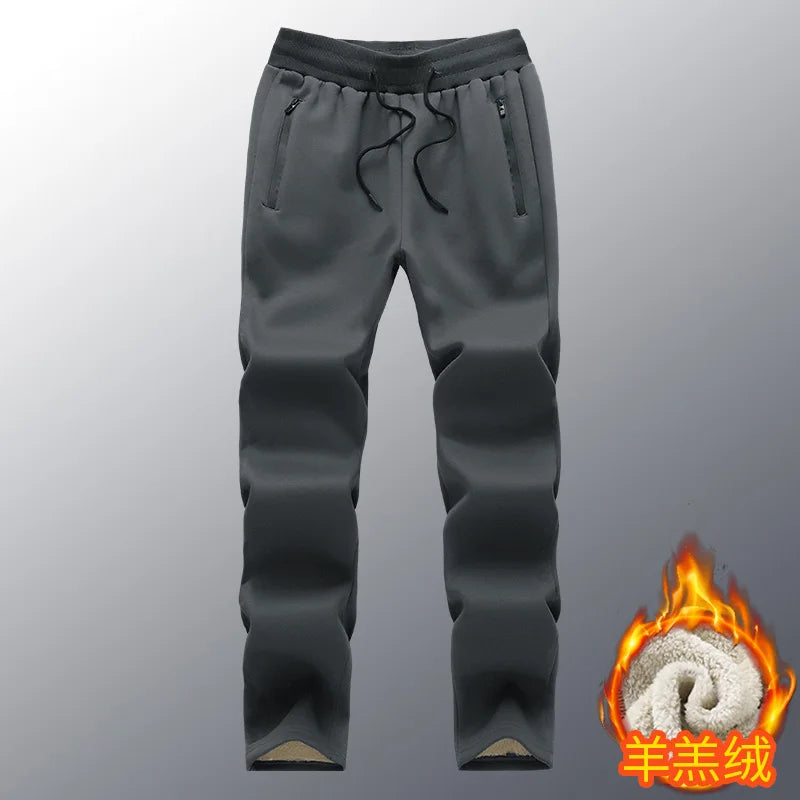 Mens Winter Tech Fleece Tracksuit Set Warm Hooded Sweatshirt and Pants Two Piece