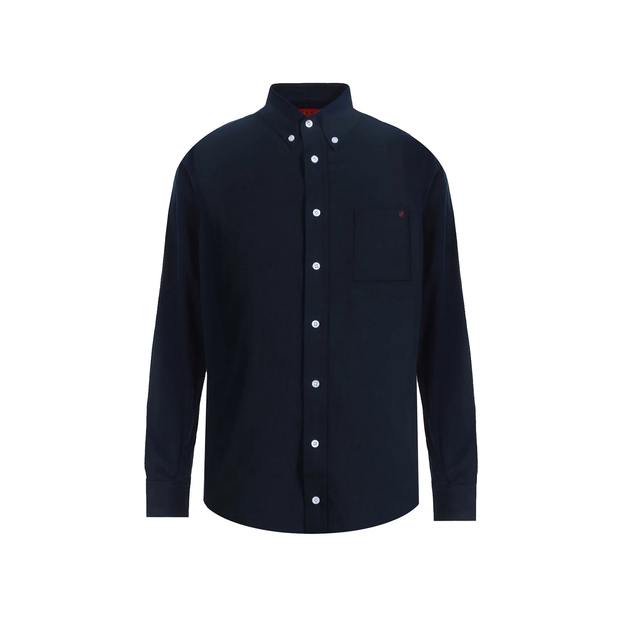 Men’s Casual Long Sleeve Embroidered Shirt Streetwear Style