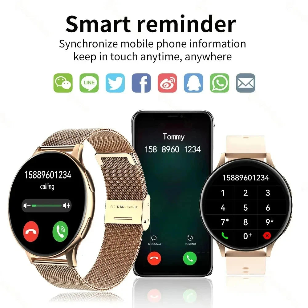 LIGE Smart Watch 2025 – Wireless Charging, Bluetooth Calls, Fitness Bracelet, Custom Watch Face for Men & Women + Box