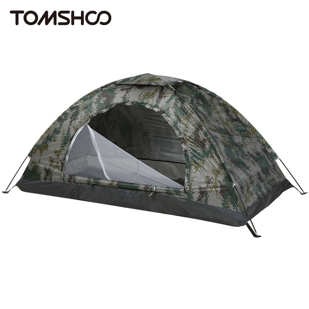 Tomshoo Ultralight Camping Tent For 1 To 2 Person Single Layer Portable Hiking Tent With Anti UV UPF 30 For Outdoor Beach Fishing