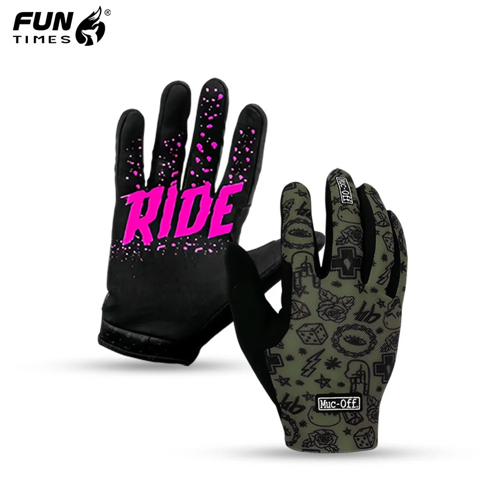 New Motorcycle Riding Gloves For Mountain Off-Road Motorcycles, Anti-Wear Universal Riding Gloves For Bicycles