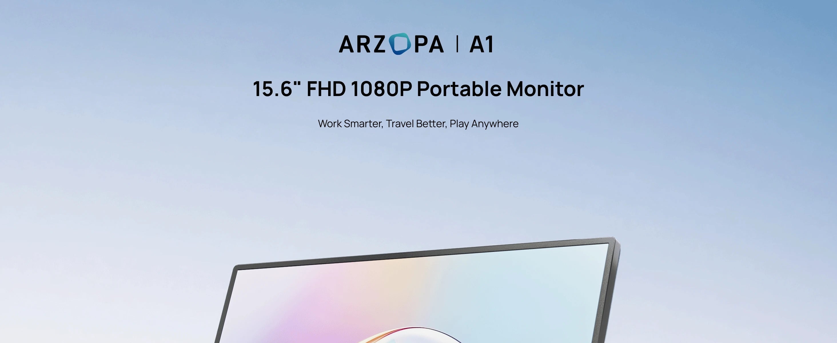 ARZOPA 15.6 inch Portable Monitor FHD 1080P IPS USB-C Mini-HDMI External Second Screen for Mac Laptop PC Switch Xbox PS4/5 Xbox - trendingshoping.com