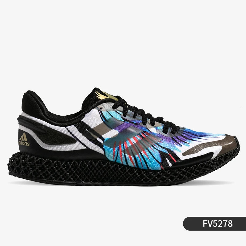 Unisex 3D-Printed Lattice Midsole Running Shoes - Digital Light Synthesis Athletic Sneakers - FV5278 - Black