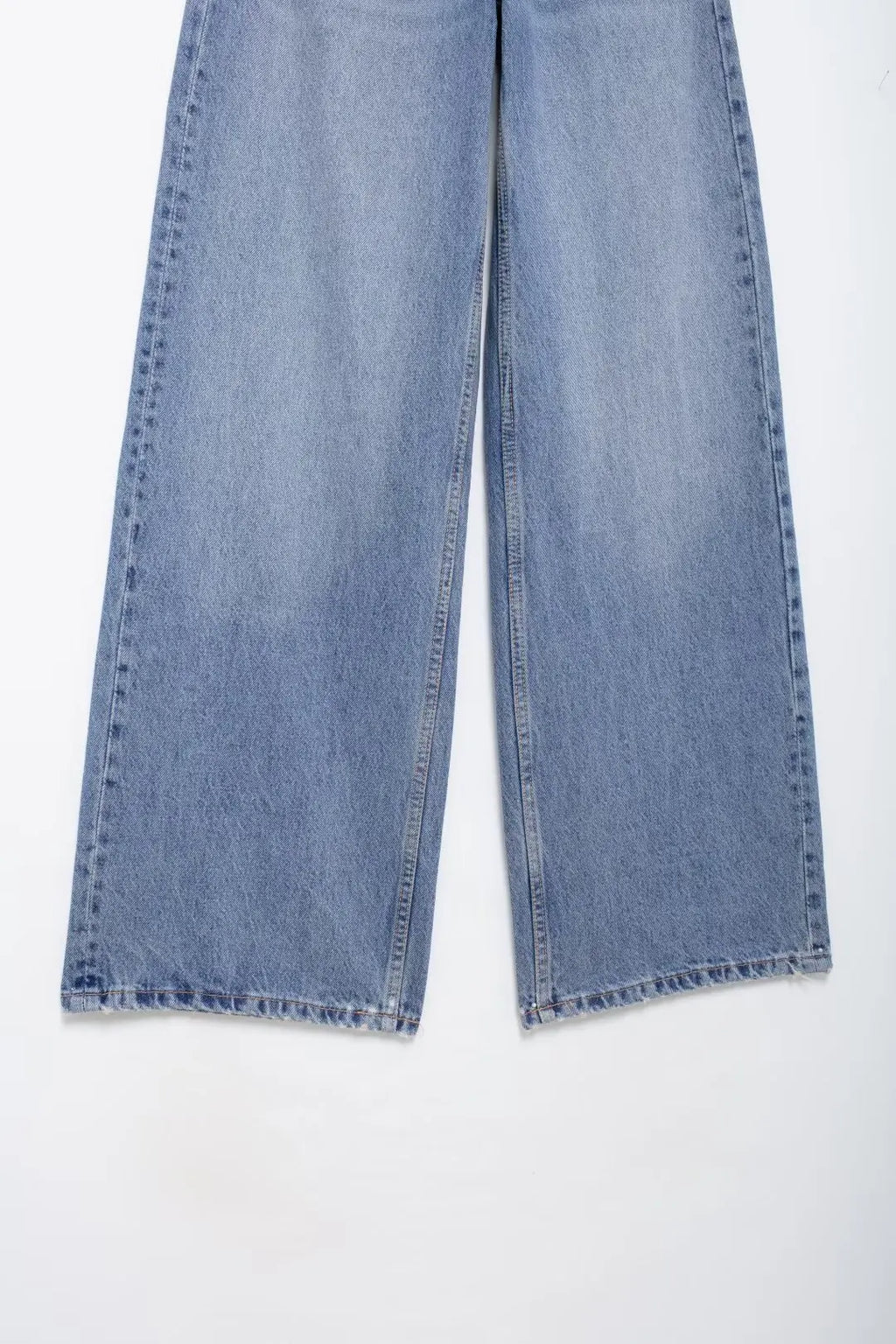 Jeans For Woman New Fashion Asymmetric Design High Waist Wide Leg Trousers Casual Women's Straight Leg Jeans - trendingshoping.com