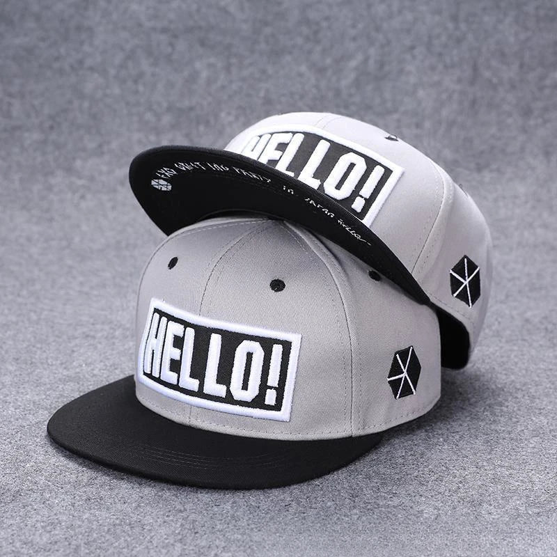 Unisex Trendy Hip Hop Baseball Cap - Flat Brim, Adjustable, Korean Style Sun Hat for Casual Wear