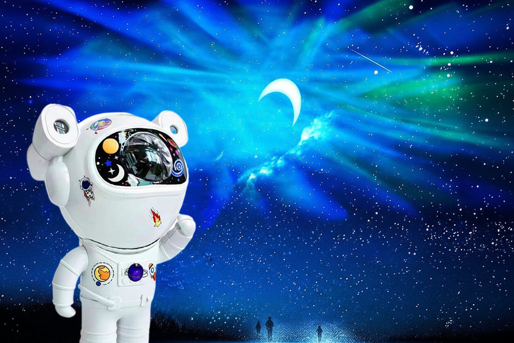 Astronaut Star Projector with Hi-Fi Bluetooth Speaker – Aesthetic Room Decor & Gaming Lights