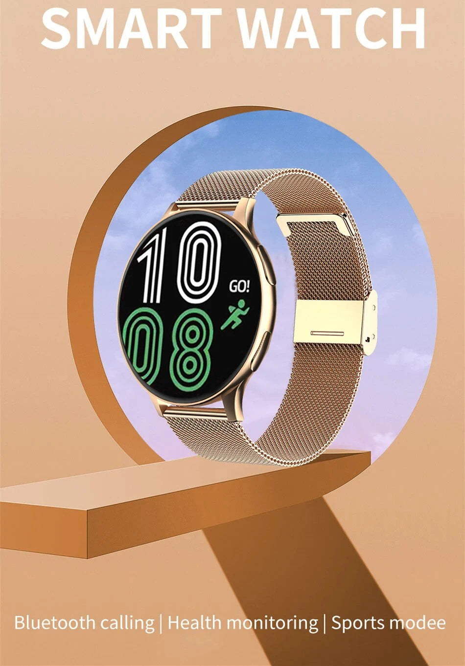 LIGE Smart Watch 2025 – Wireless Charging, Bluetooth Calls, Fitness Bracelet, Custom Watch Face for Men & Women + Box