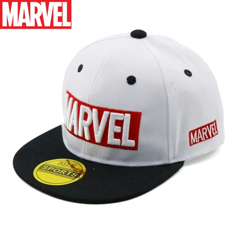 Marvel Anime Kids HipHop Cap – Cartoon Snapback Sun Hat for Boys & Girls