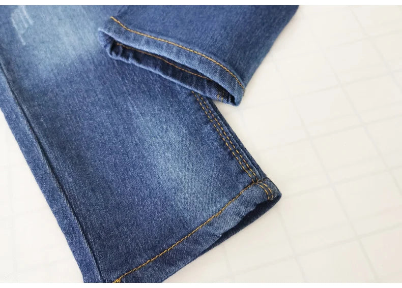 IENENS Boys' Slim Fit Straight Leg Jeans - Kids Denim Pants, Ages 5-13 Years