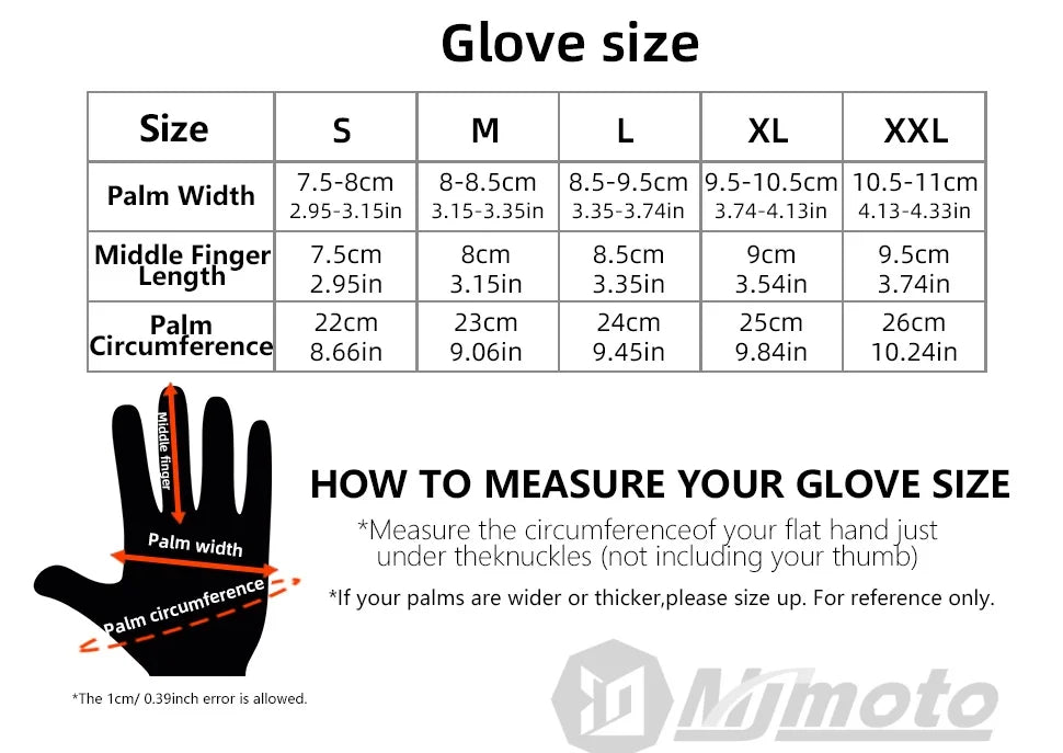 JCAA-Durable Motorcycle Riding Gloves for Men Women,Waterproof,Touchscreen,Anti-Slip,Anti-Fall,Protective,Bike,Moto,Warm Winter