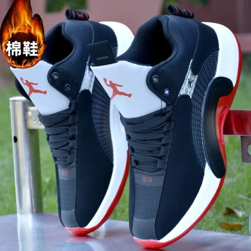 Winter Men’s Basketball Sneakers | Outdoor Non-Slip Youth Sports Training Shoes