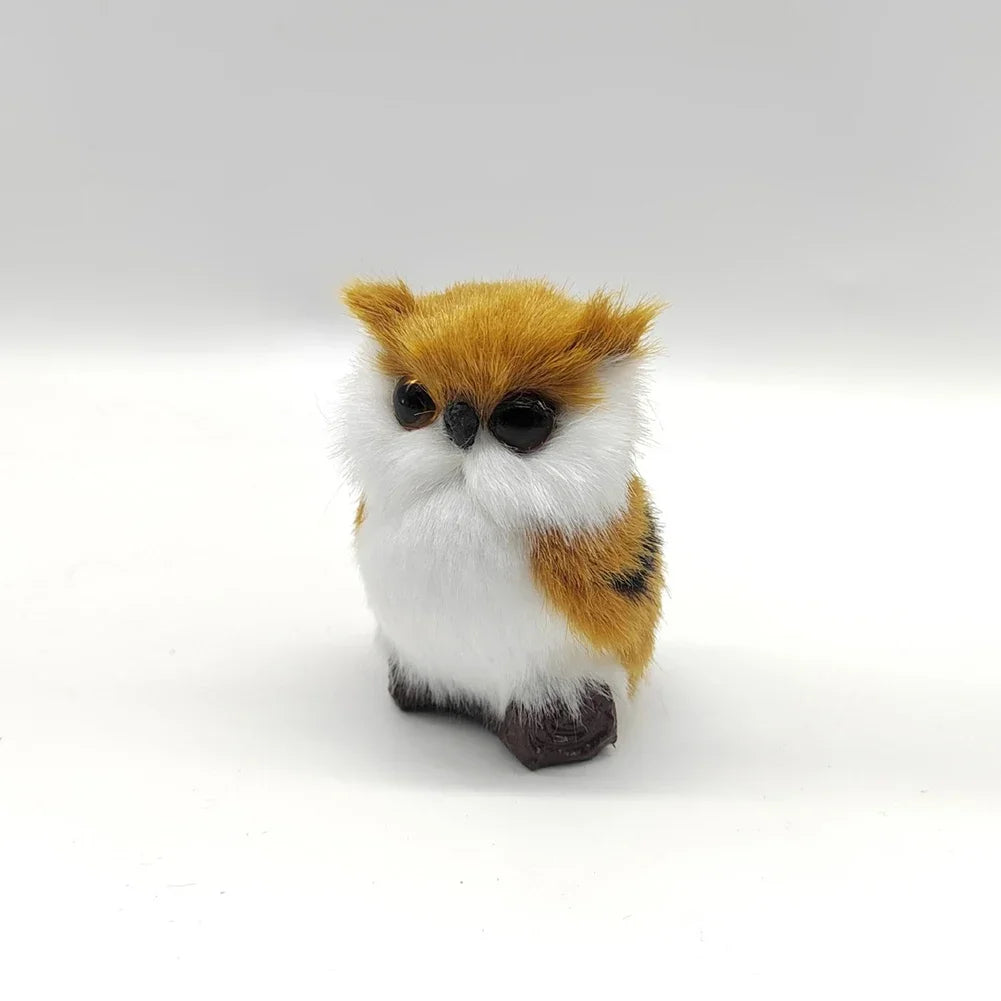 Simulation Owl Ornaments Plush Toys Cute Doll Artificial Fur Toy Christmas Tree Decor Pendant Christmas Gift For Kids Home Decor - trendingshoping.com
