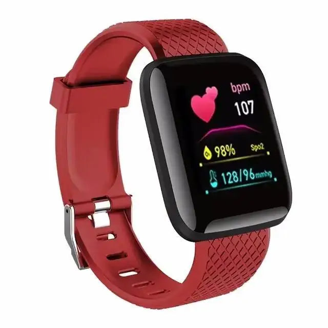 Smart Watch – Fitness Bracelet with Music Control, Message Display, Pedometer, Bluetooth Connect, 116 Smartwatch with Alarm & Weather