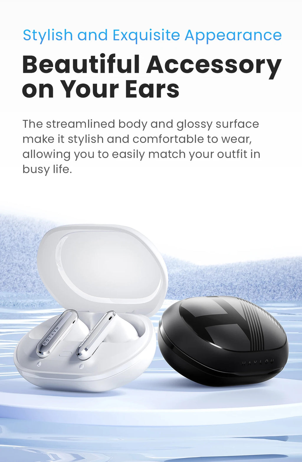 HAYLOU Mori Pro Bluetooth 5.4 Earphones -43dB ANC Active Noise Cancellation Earbuds 6 Mic Wireless Headphones 35H Battery Life - trendingshoping.com