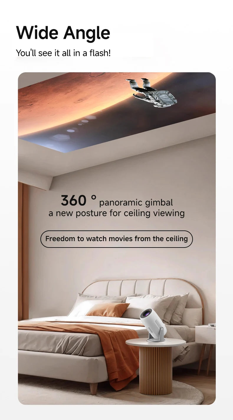 Lenovo 4K Android 12 Projector – Ultra HD Home Theater, WiFi 6 & Auto Focus - trendingshoping.com