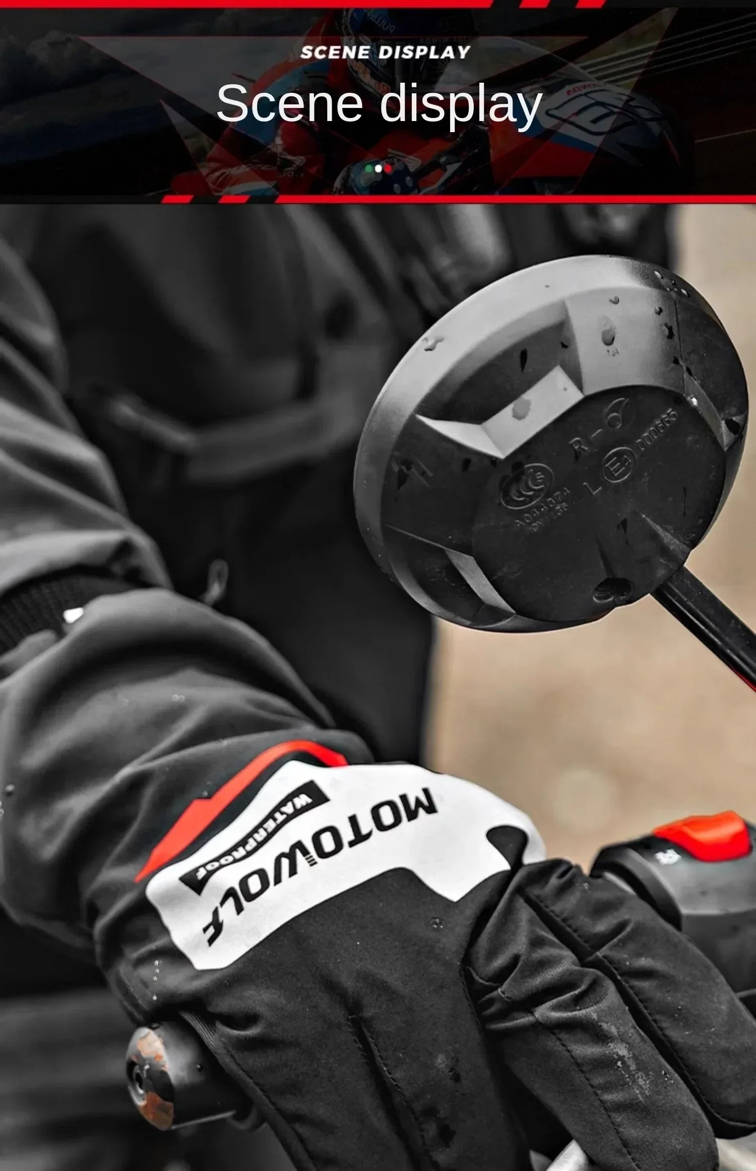 Autumn Winter Motorcycle Riding Gloves Waterproof Rainproof Cover Windproof Warm Motorbiker Racing Rider Accessories Men Women