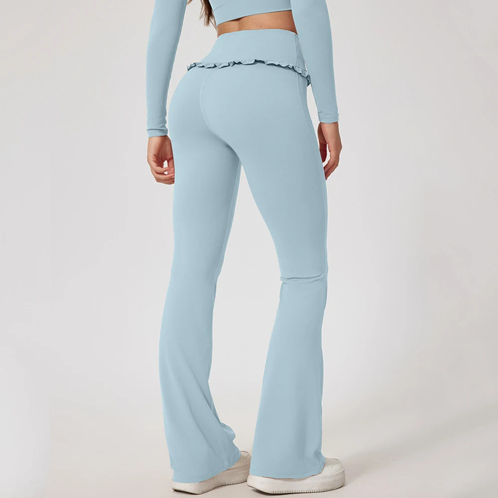 Women's Sportswear Yoga Set 2PCS Gym Clothes Yoga Suits For Women Fitness Set Tracksuits Yoga Long Sleeve Gym Flared Leggings