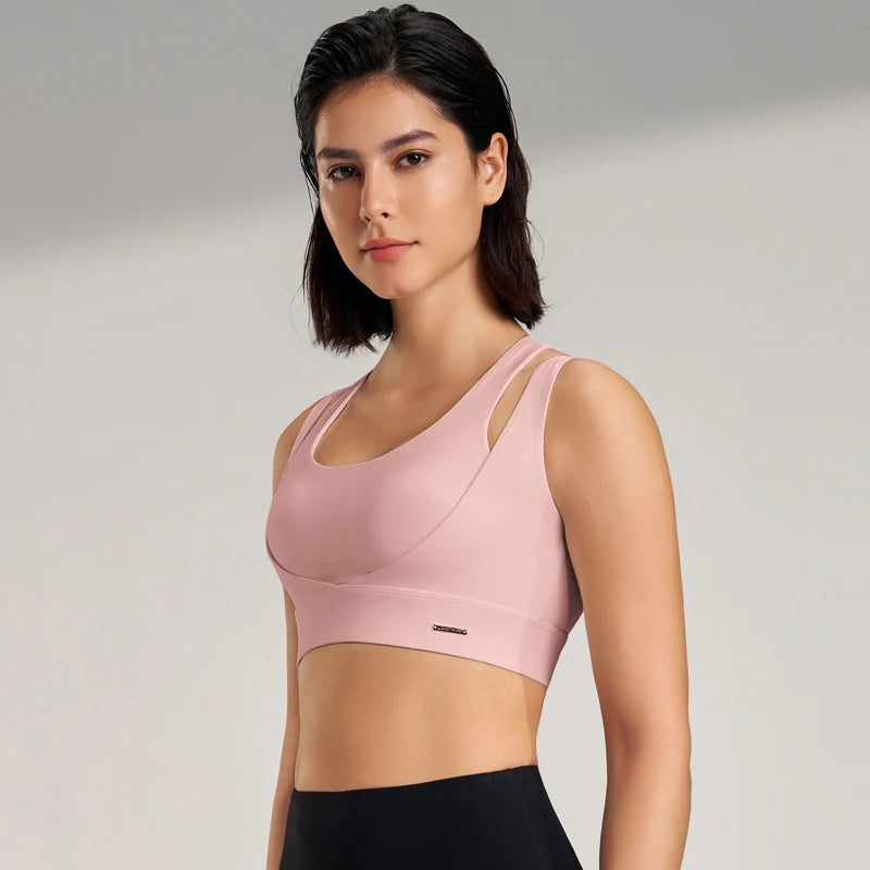 Women’s Sports Top Gym Tank Supportive Sports Bra High Elasticity Fitness Crop Top