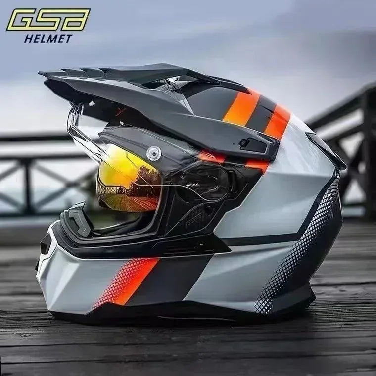 Original GSB XP22 Motorcycle Helmets Professional Racing Helmets Motocross Full Face Modular Helmets ECE Approved casco moto