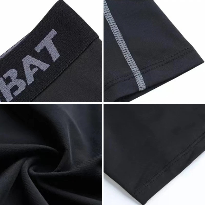 Mens Compression Pants Cool Dry Sports Baselayer Running Workout Athletic Tights