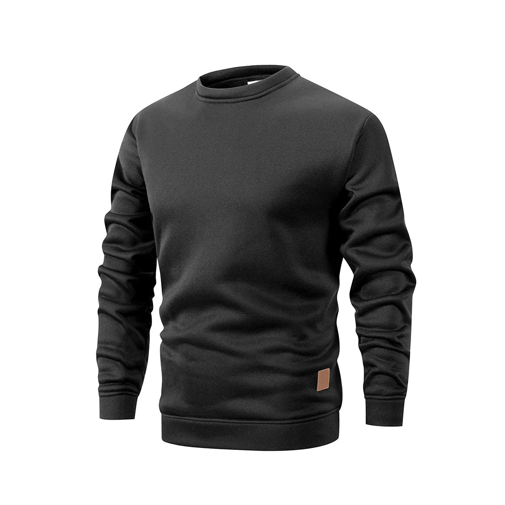 Men’s Long Sleeve Crew Neck Sweater Basic Pullover Autumn Warm Casual Sweatshirt