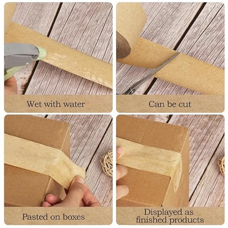 Paper Packaging Tape | Kraft Adhesive Tape for Cartons, Moving & Masking