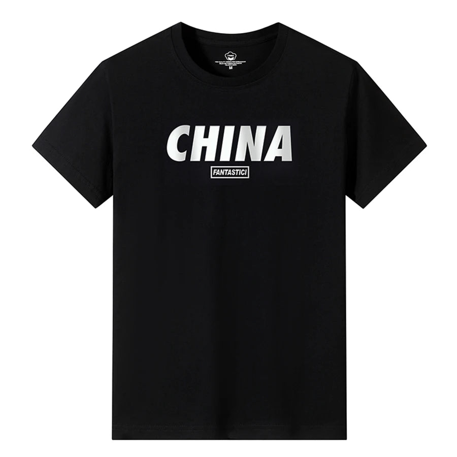 T Shirts Men Short New Fashion 2025 O-Neck Slim Black Sleeve Clothing Casual Style M-6XL