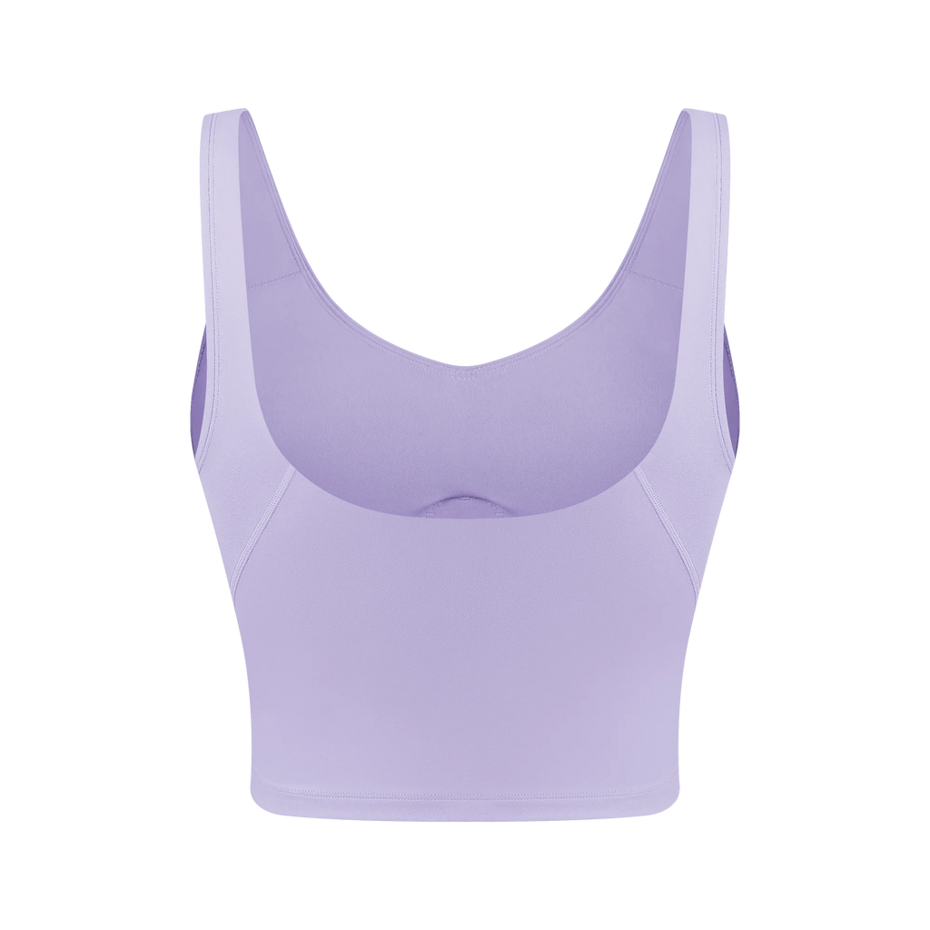 Women’s Sports Bra Yoga Top with Fixed Chest Pad Gym Vest U-Shaped Back Fitness Crop Top