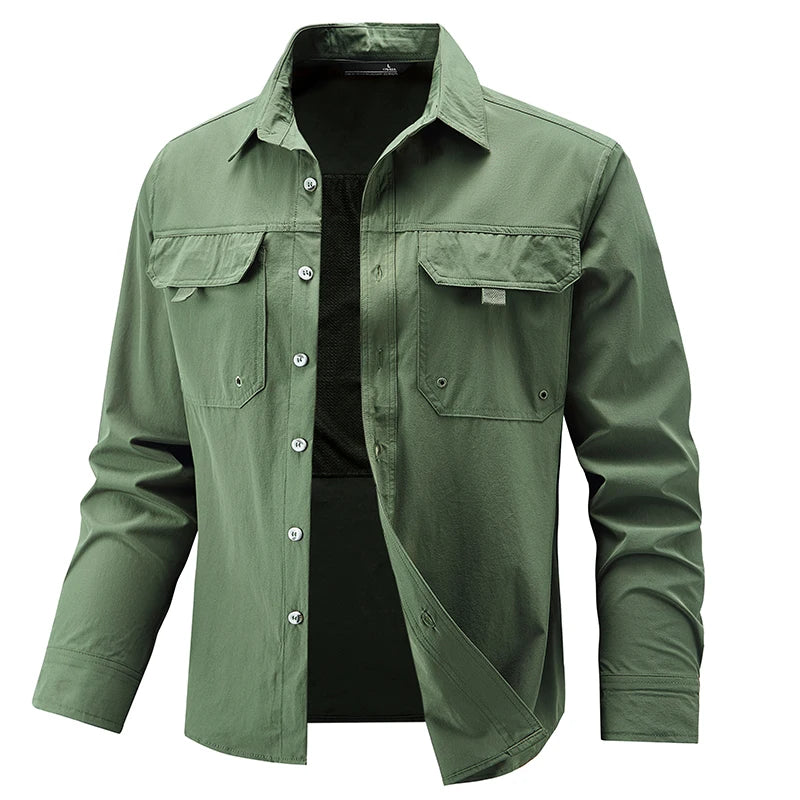 Men’s Breathable Long Sleeve Work Shirt