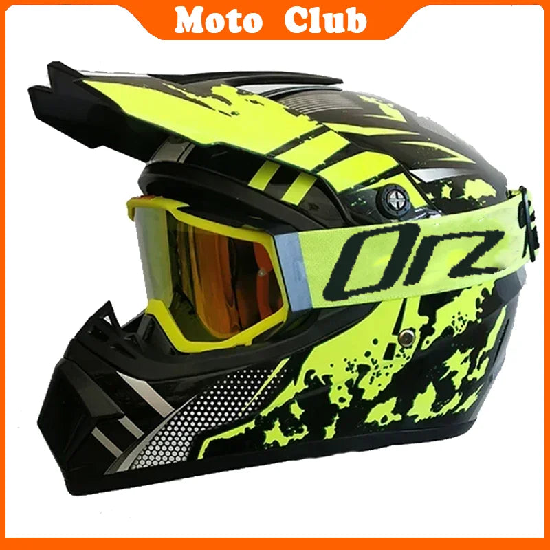 Kids Motocross Motorcycle Helmet Off Road Protective Helmet with Goggles