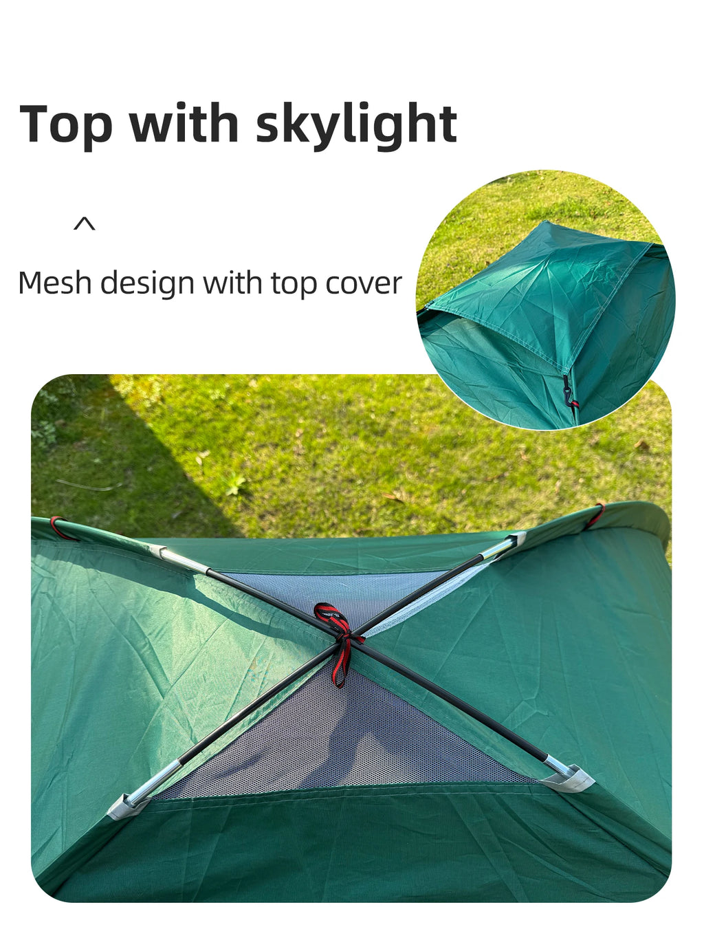 Outdoor Camping Tent Portable Hand Built Windproof Rain Sun Protection Hiking Tent For Couples And Children Double Bed Use