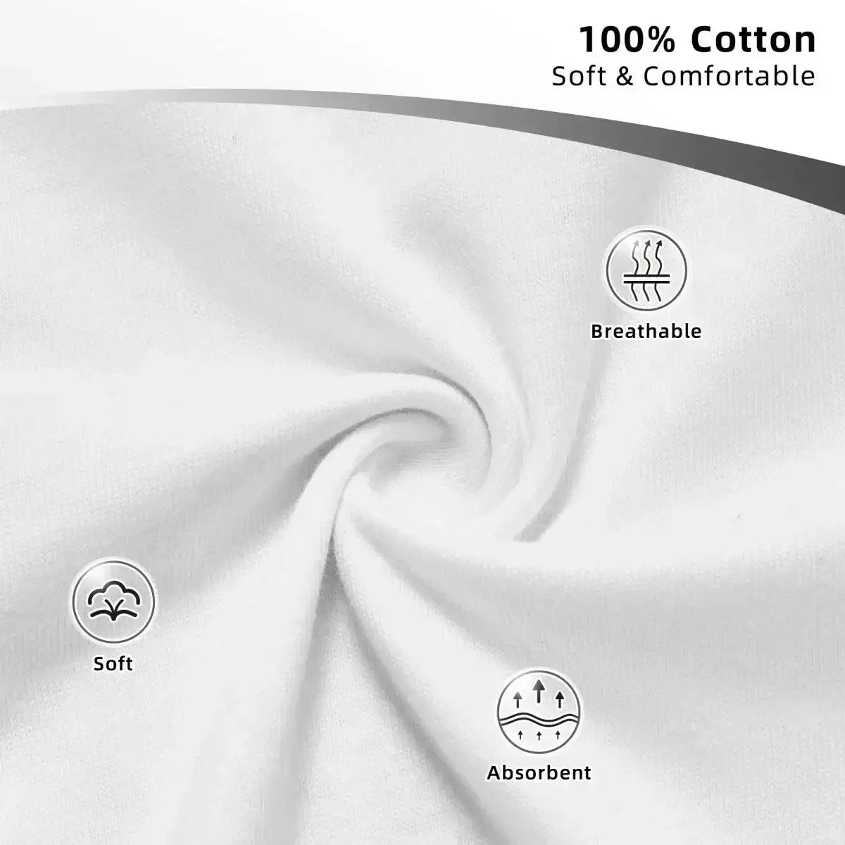 100% Cotton Soft & Comfortable fabric showcasing breathable, soft, and absorbent features ideal for the 2025 HipHop Street T-Shirt Hit Me Hard and Soft Tour.