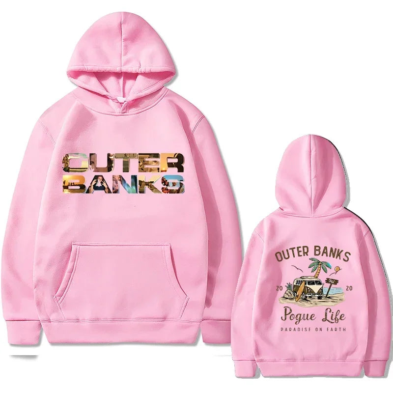 Unisex Hooded Sportswear Jacket - Harajuku Pattern Oversized Hoodie