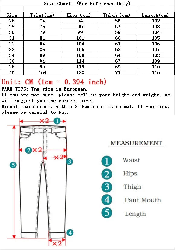 2025 New Mens Fashion Business Jeans Classic Style Casual Stretch Slim Jean Pants Male Brand Denim Trousers Black Blue
