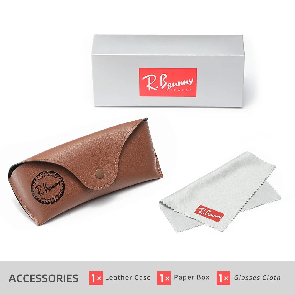 RBsunny Retro Sunglasses for Men & Women – UV400 Polarized Rectangle Glasses for Outdoor, Fishing & Driving