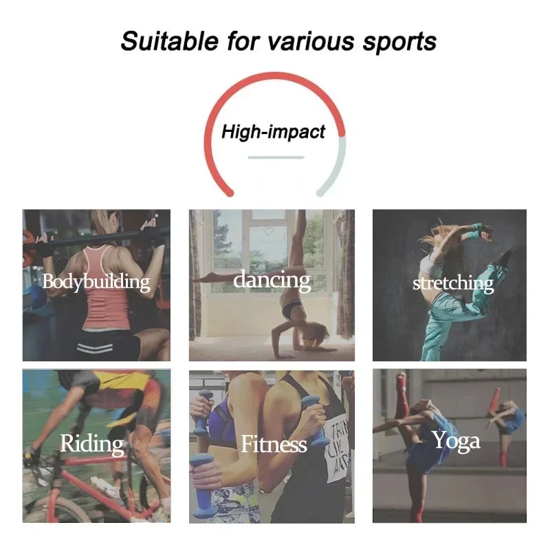 Women’s High-Support Yoga Bra - Anti-Sag Push Up Gym Top with Removable Pads