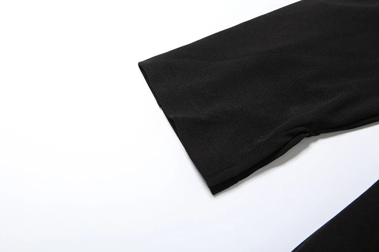 Nibber Women's Sexy V-Neck Mini Dress Long Sleeve Ruched Hidden Button Fashion