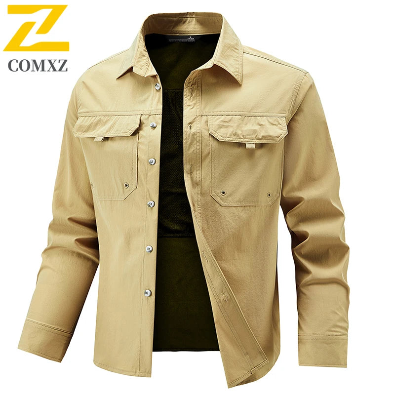 Men’s Breathable Long Sleeve Work Shirt