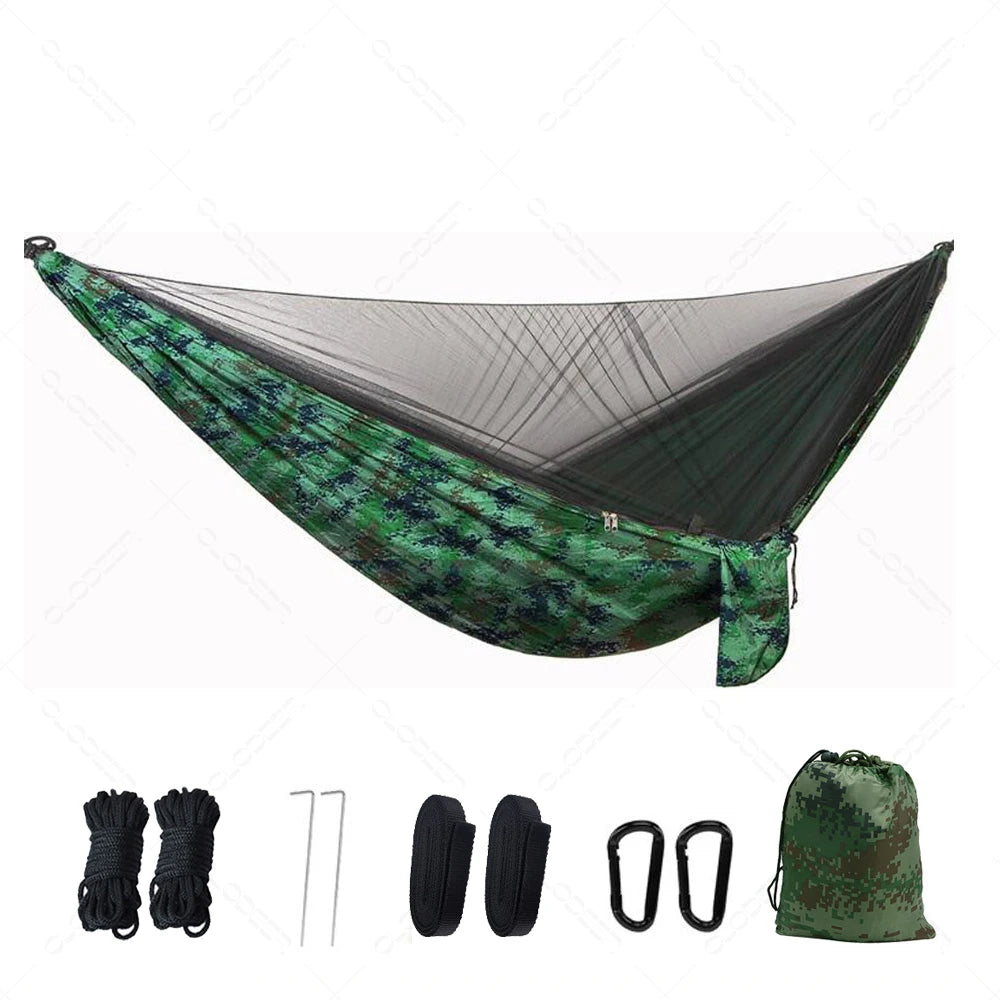Naturehike Two Person Camping Hammock With Mosquito Net Ultralight Outdoor Hanging Swing For Adults