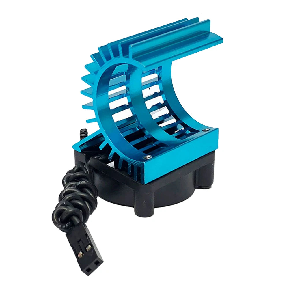 RC 380 390 2838 2845 2847 Brushless Motor RC Motor Fan Aluminum Cover Heat Sink with Cooling Fan for 1/14 1/16 1/18 RC Car - trendingshoping.com