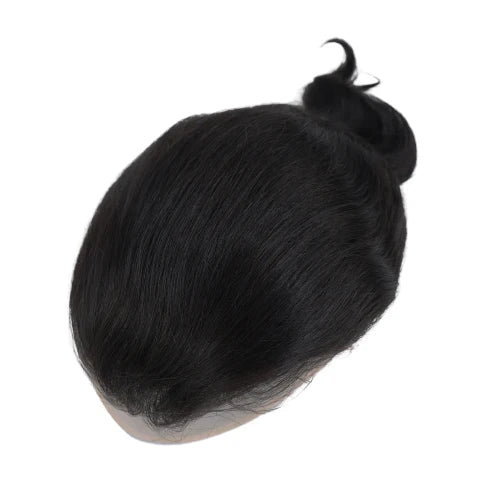 FPM Toupee For Men Hair Pieces 10x8" Men Toupee Human Hair Replacement System for Men Hair Prosthesis Men Hair Patch Units