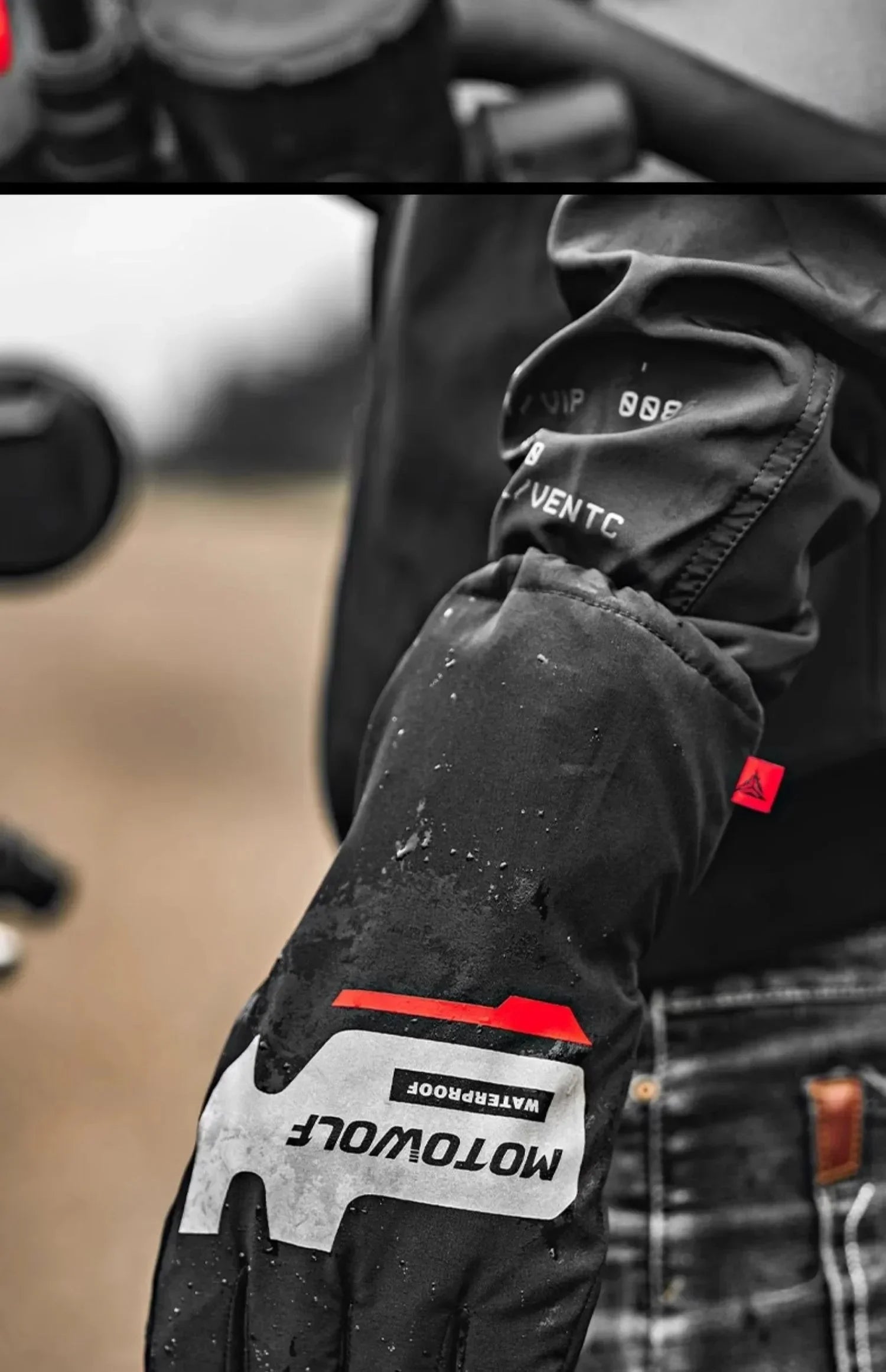 Autumn Winter Motorcycle Riding Gloves Waterproof Rainproof Cover Windproof Warm Motorbiker Racing Rider Accessories Men Women