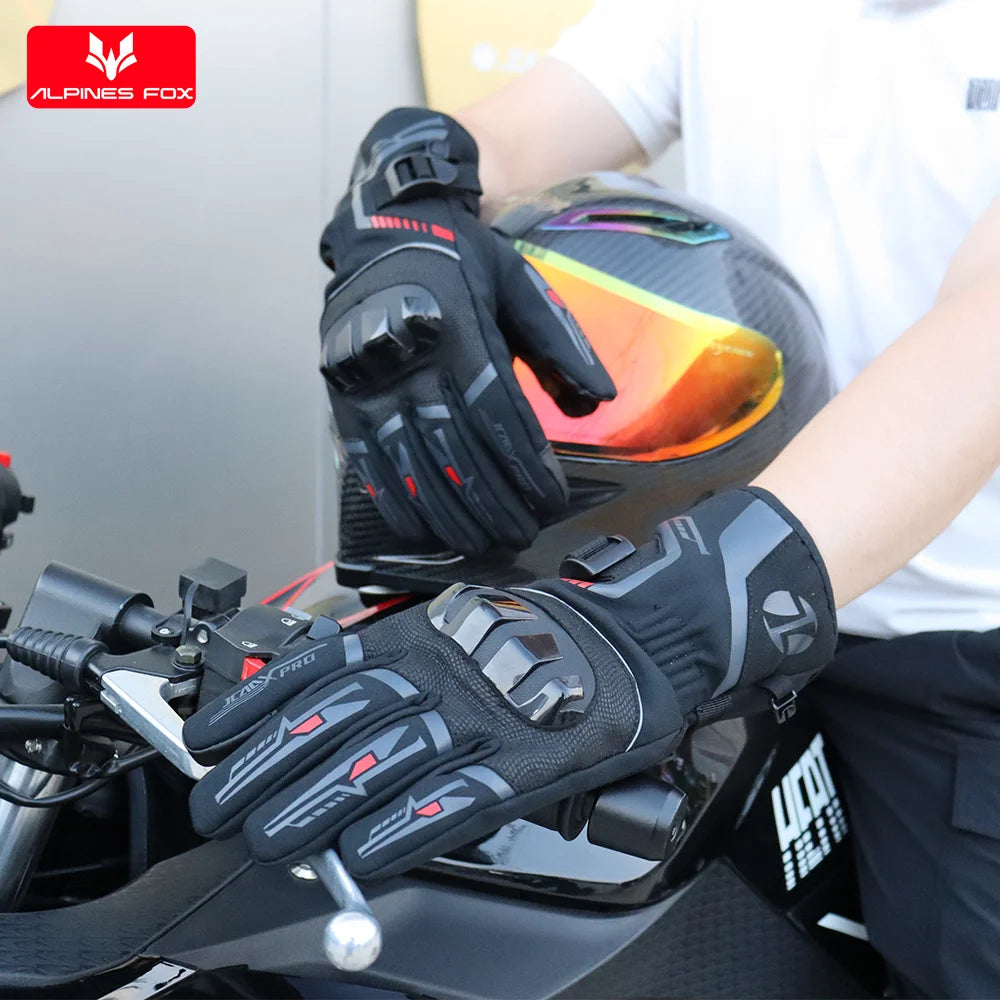 Autumn Winter Motorcycle Gloves Waterproof Keep Warm Guantes Moto Men Motorbike Riding Gloves Touch Screen Moto Motocross Gloves