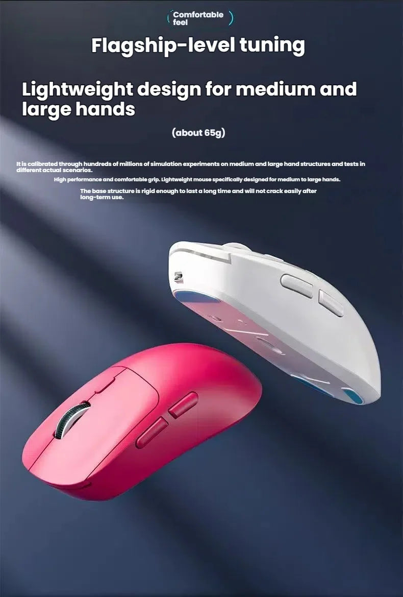 New M348 Wireless Bluetooth Gaming Mouse 6400DPI Lightweight Long Battery Life 2.4GHz Wireless Receiver